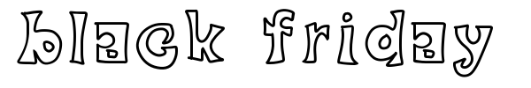 Black Friday font preview
